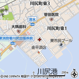 呉市　かわじり中央会館周辺の地図
