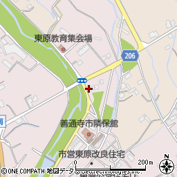 香川県善通寺市与北町2921-2周辺の地図