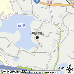 伊座神社周辺の地図
