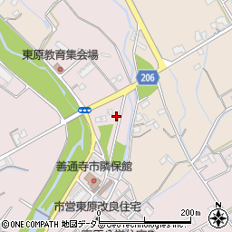 香川県善通寺市与北町2925周辺の地図