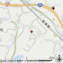 香川県東かがわ市伊座852周辺の地図