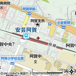グランドメゾン阿賀駅前周辺の地図