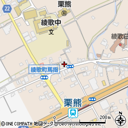 香川県丸亀市綾歌町栗熊東498周辺の地図