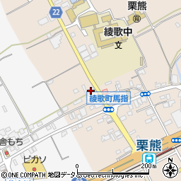 香川県丸亀市綾歌町栗熊東420-2周辺の地図