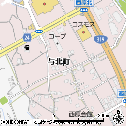 香川県善通寺市与北町3171周辺の地図