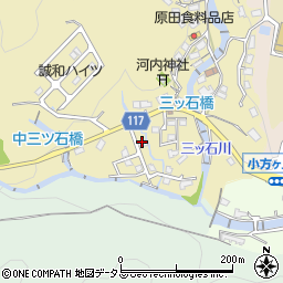大竹中央墓苑周辺の地図
