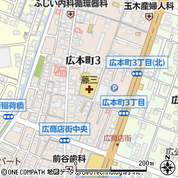 ダイソー藤三広店周辺の地図
