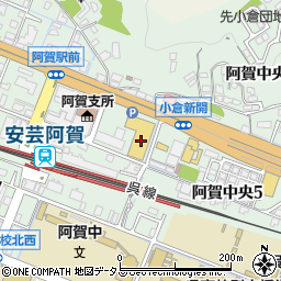 広島銀行藤三阿賀ショッピングセンター ＡＴＭ周辺の地図