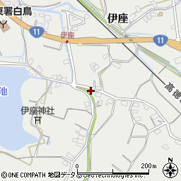 香川県東かがわ市伊座900周辺の地図