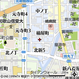 和歌山県和歌山市北新桶屋町22周辺の地図
