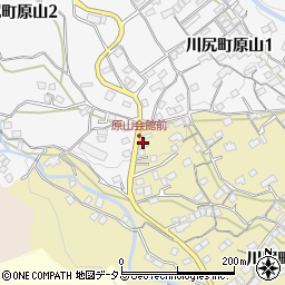 原山会館周辺の地図