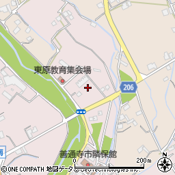 香川県善通寺市与北町2931周辺の地図