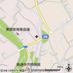 香川県善通寺市与北町2971-1周辺の地図