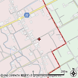 香川県善通寺市与北町556周辺の地図