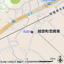 香川県丸亀市綾歌町栗熊東824周辺の地図