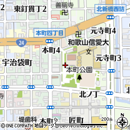 和歌山県和歌山市北桶屋町周辺の地図