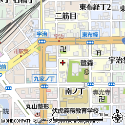 八尾商店周辺の地図