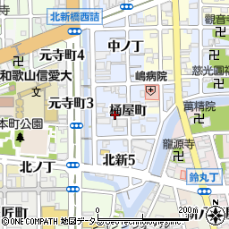 和歌山県和歌山市北新桶屋町18周辺の地図