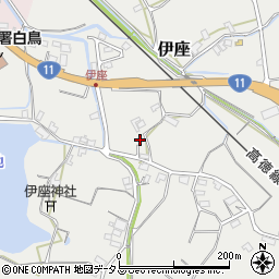 香川県東かがわ市伊座392周辺の地図