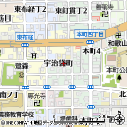 和歌山県和歌山市宇治袋町13周辺の地図