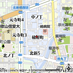 和歌山県和歌山市北新桶屋町周辺の地図