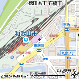 和歌山市駅前広場駐車場周辺の地図
