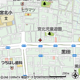 和歌山県和歌山市黒田周辺の地図