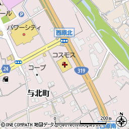香川県善通寺市与北町3322周辺の地図
