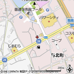 香川県善通寺市与北町3241-2周辺の地図