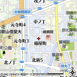 和歌山県和歌山市北新桶屋町6周辺の地図