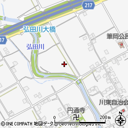 香川県善通寺市弘田町周辺の地図