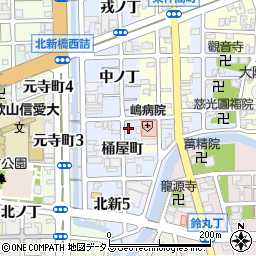 和歌山県和歌山市北新桶屋町35周辺の地図