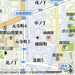 和歌山県和歌山市北新桶屋町4周辺の地図