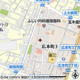 六人塾広中央教室周辺の地図