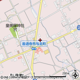 香川県善通寺市与北町978周辺の地図