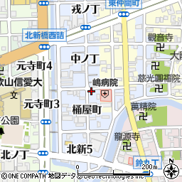 和歌山県和歌山市北新桶屋町33周辺の地図