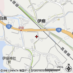 香川県東かがわ市伊座386周辺の地図