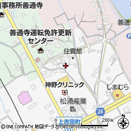 香川県善通寺市上吉田町347-12周辺の地図