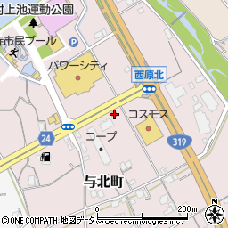 香川県善通寺市与北町3284-2周辺の地図