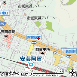 アスカ阿賀駅前周辺の地図