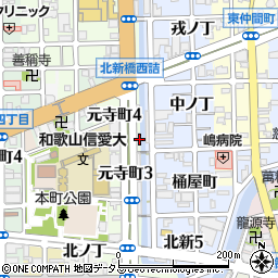 和歌山県和歌山市元寺町3丁目18周辺の地図