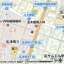 モスバーガー広本町店周辺の地図