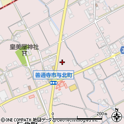 香川県善通寺市与北町978-1周辺の地図