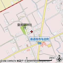 香川県善通寺市与北町965-1周辺の地図