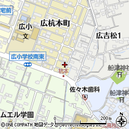 広島県呉市広杭本町1-22周辺の地図