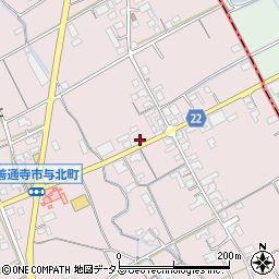 香川県善通寺市与北町667周辺の地図