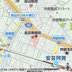 呉芸南病院周辺の地図