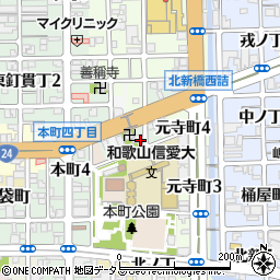 和歌山県和歌山市東旅籠町周辺の地図