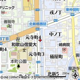 和歌山県和歌山市元寺町3丁目13周辺の地図