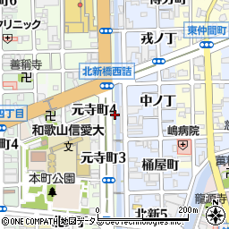 和歌山県和歌山市元寺町3丁目12周辺の地図